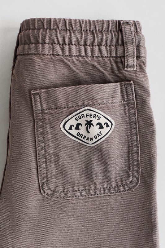 Cotton twill shorts
