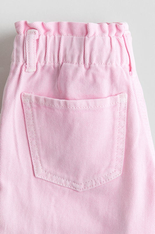 Relaxed paperbag jeans