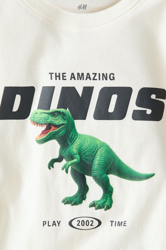 Printed cotton T-shirt