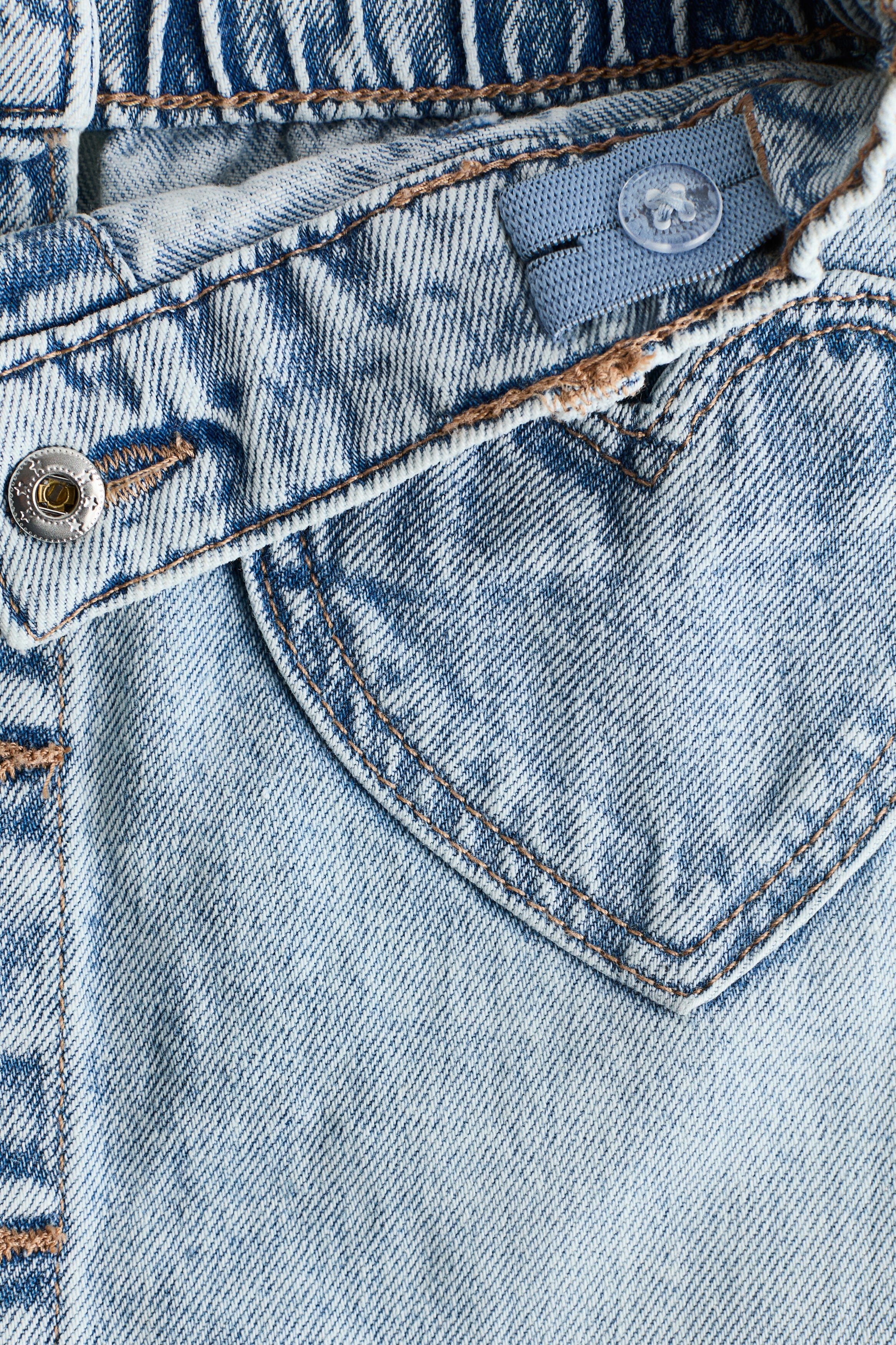 A-line denim skirt