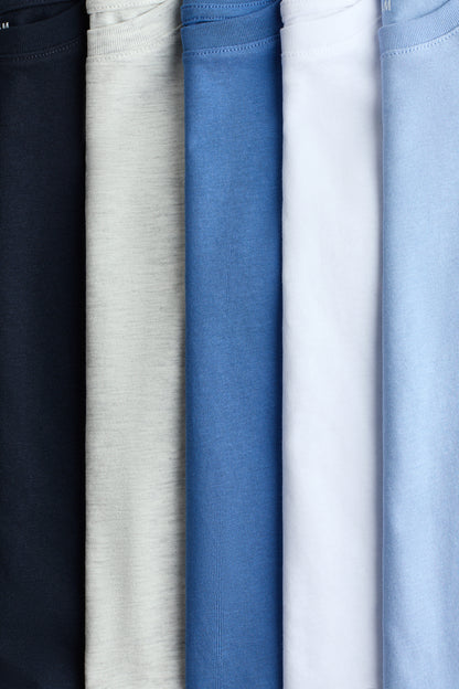 5-pack cotton T-shirts