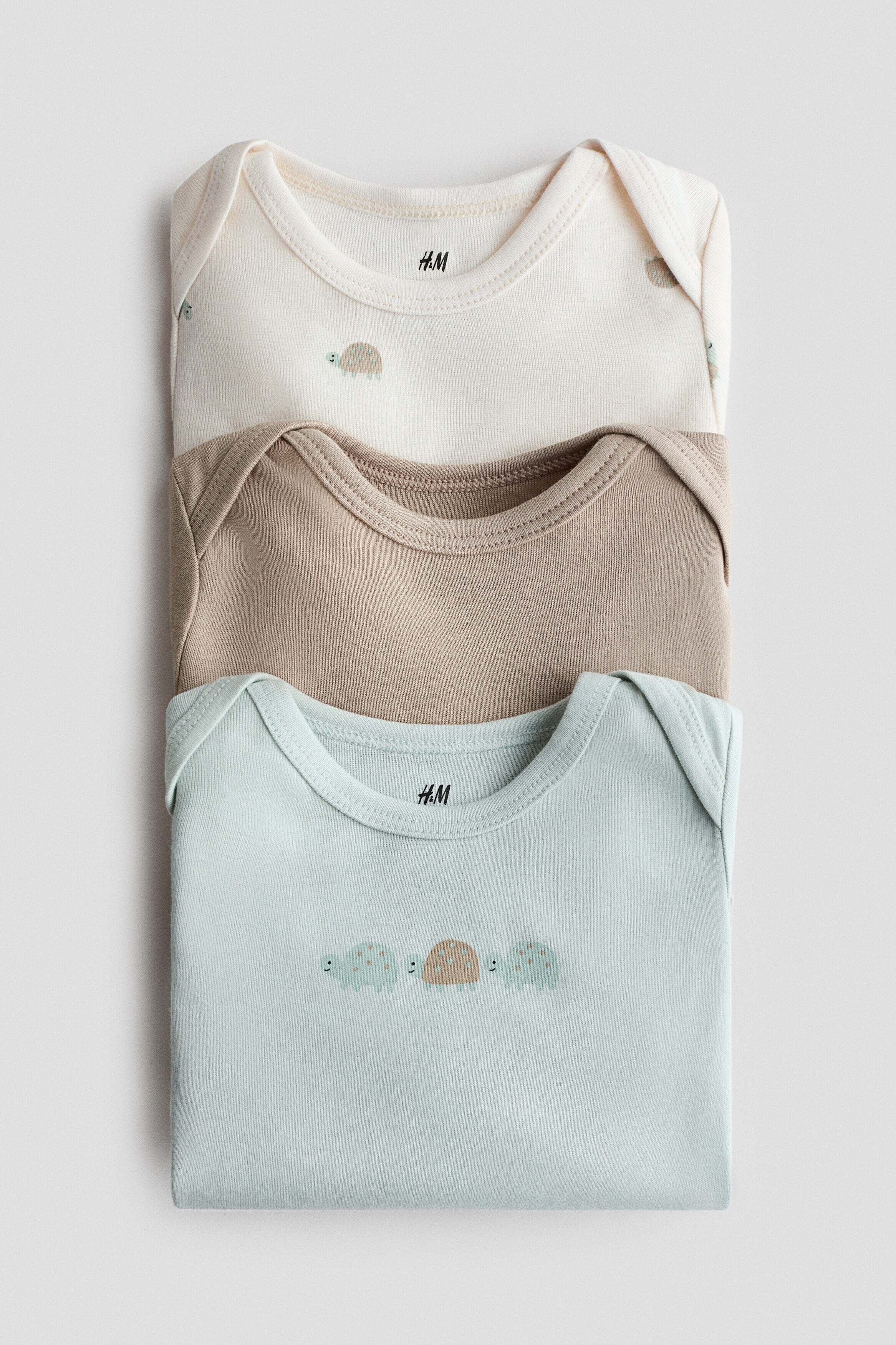 3-pack printed jersey bodysuits