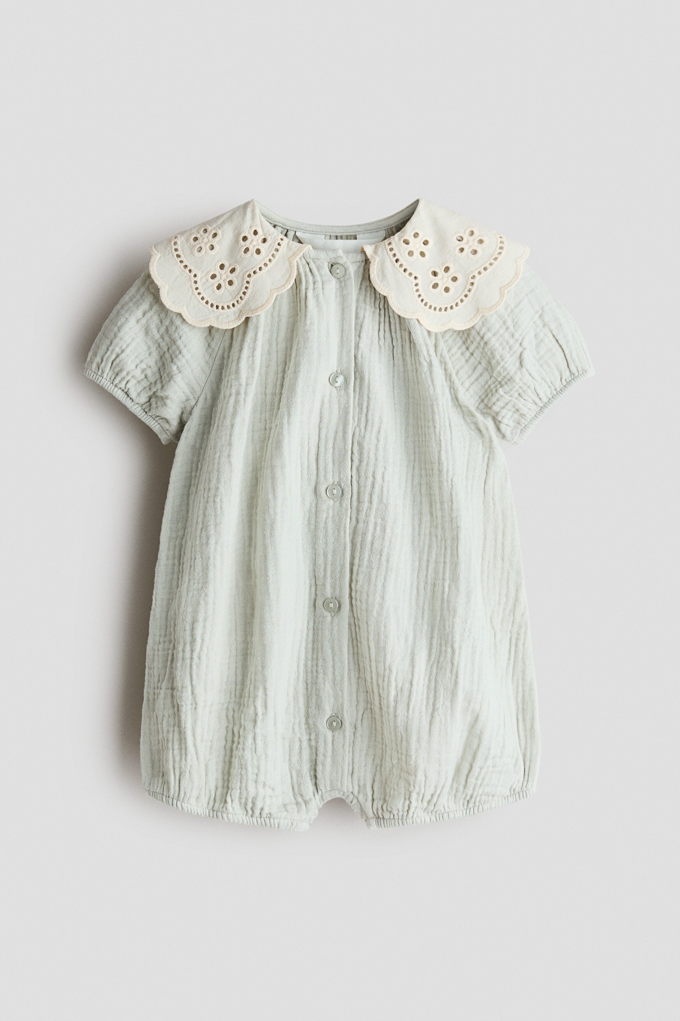 Cotton muslin romper suit