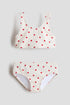 Textured bikini - Cream Hearts / 2-4 Years