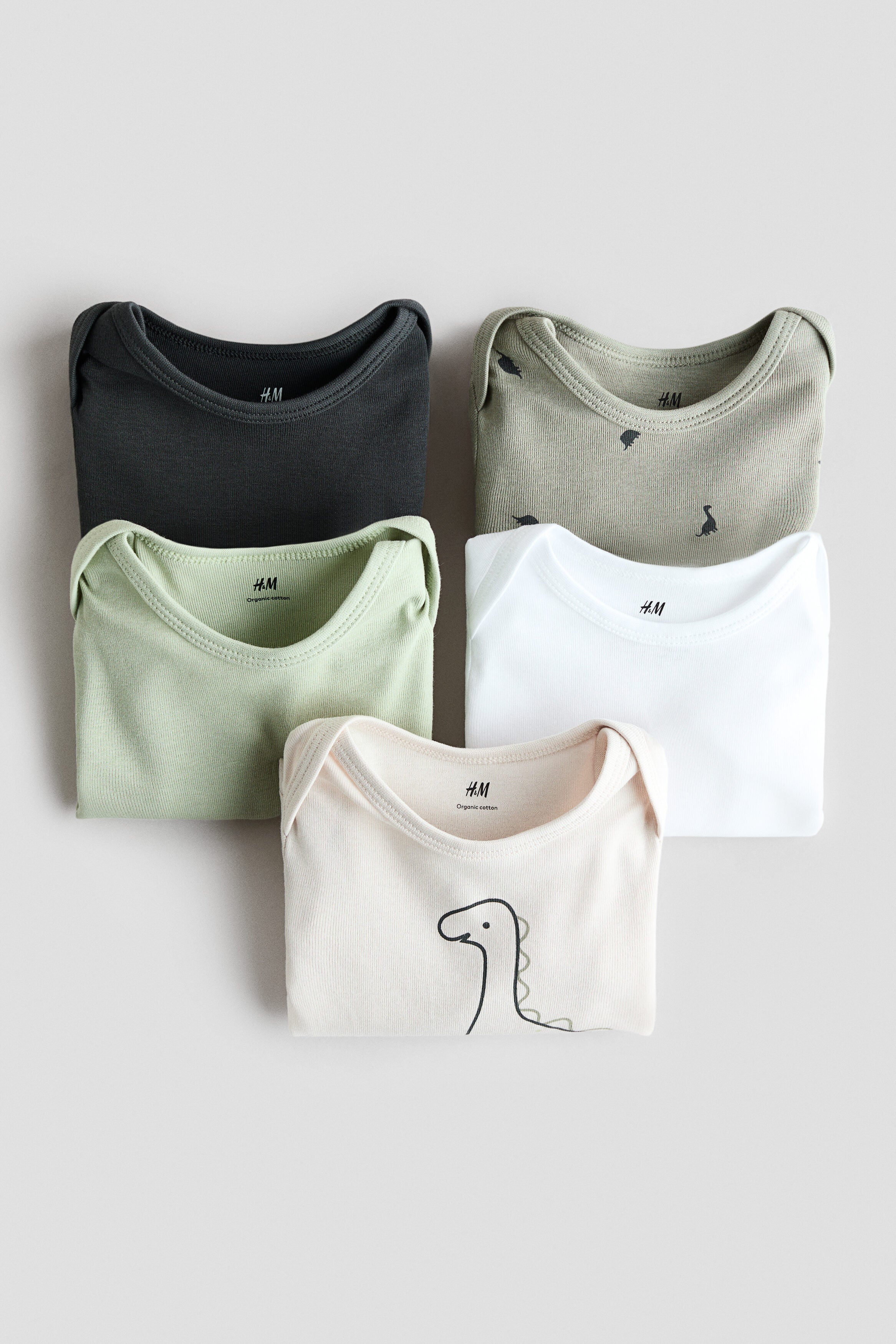 5-pack long-sleeved bodysuits