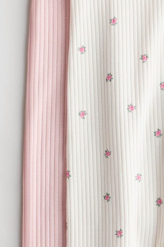 2-pack cotton sleepsuits