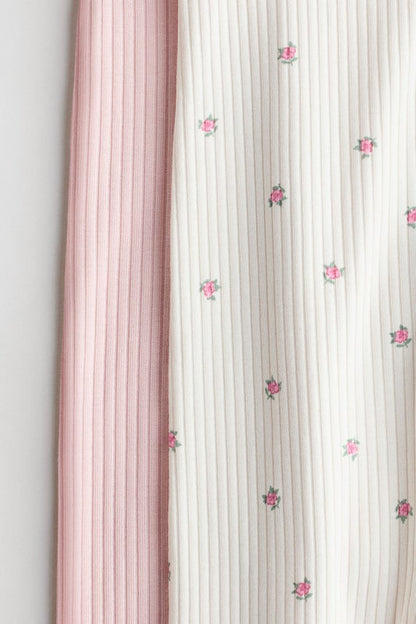 2-pack cotton sleepsuits