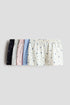 5-pack cotton shorts - Blue Floral / 9-10 Years