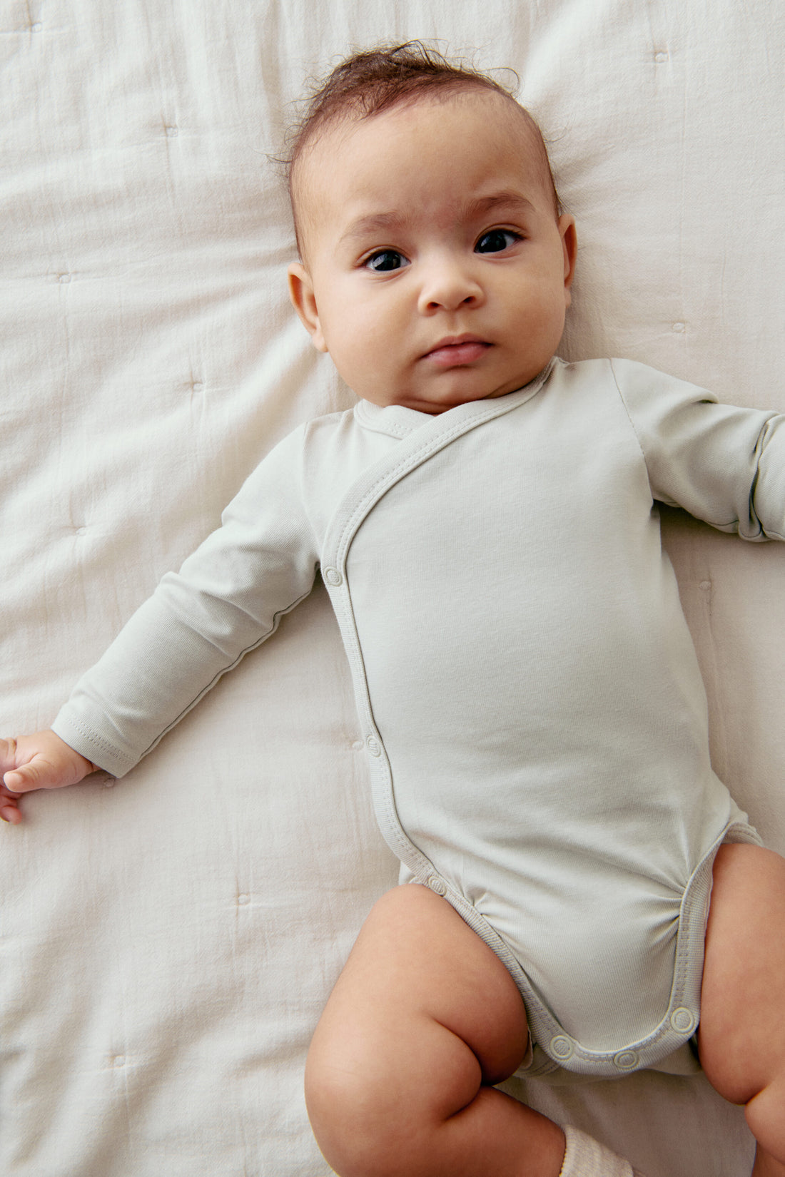 5-pack wrapover bodysuits - Light Dusty Pink Patterned / 4-6 Months