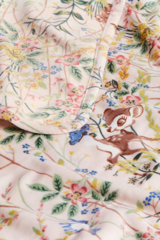 Patterned fleece baby blanket