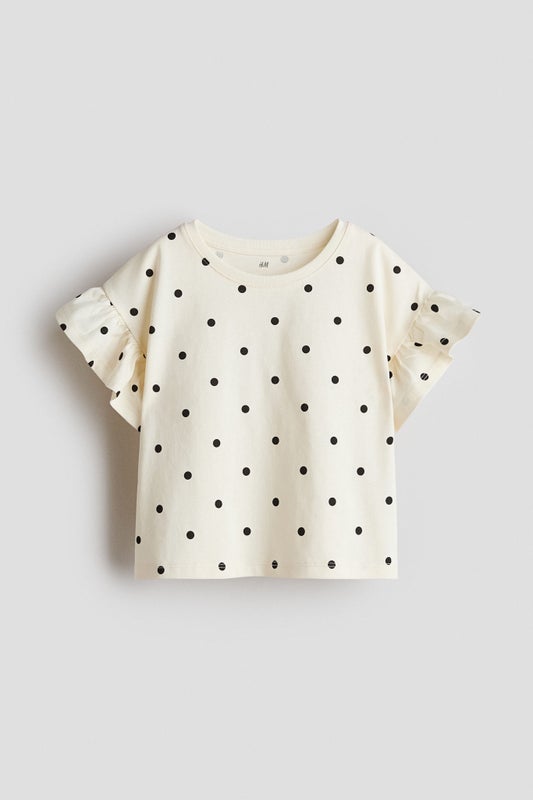 Flutter-sleeved top
