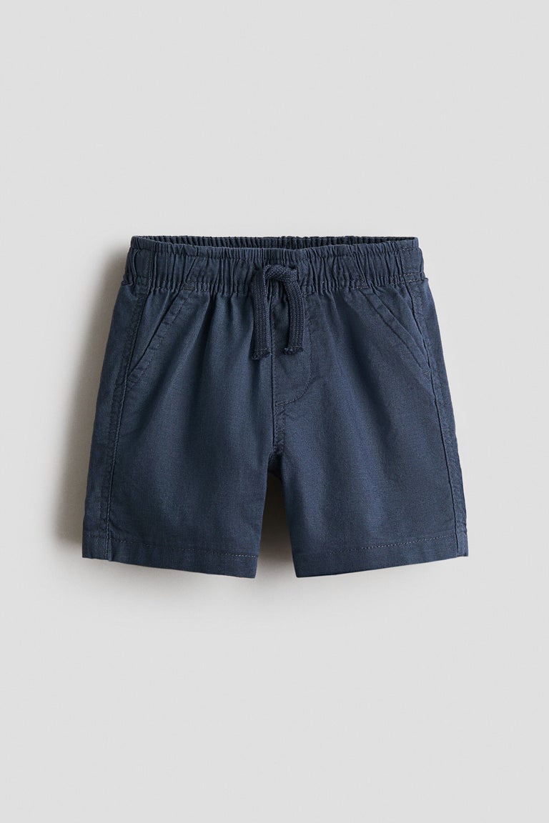 Linen-blend shorts Image 4 of 5