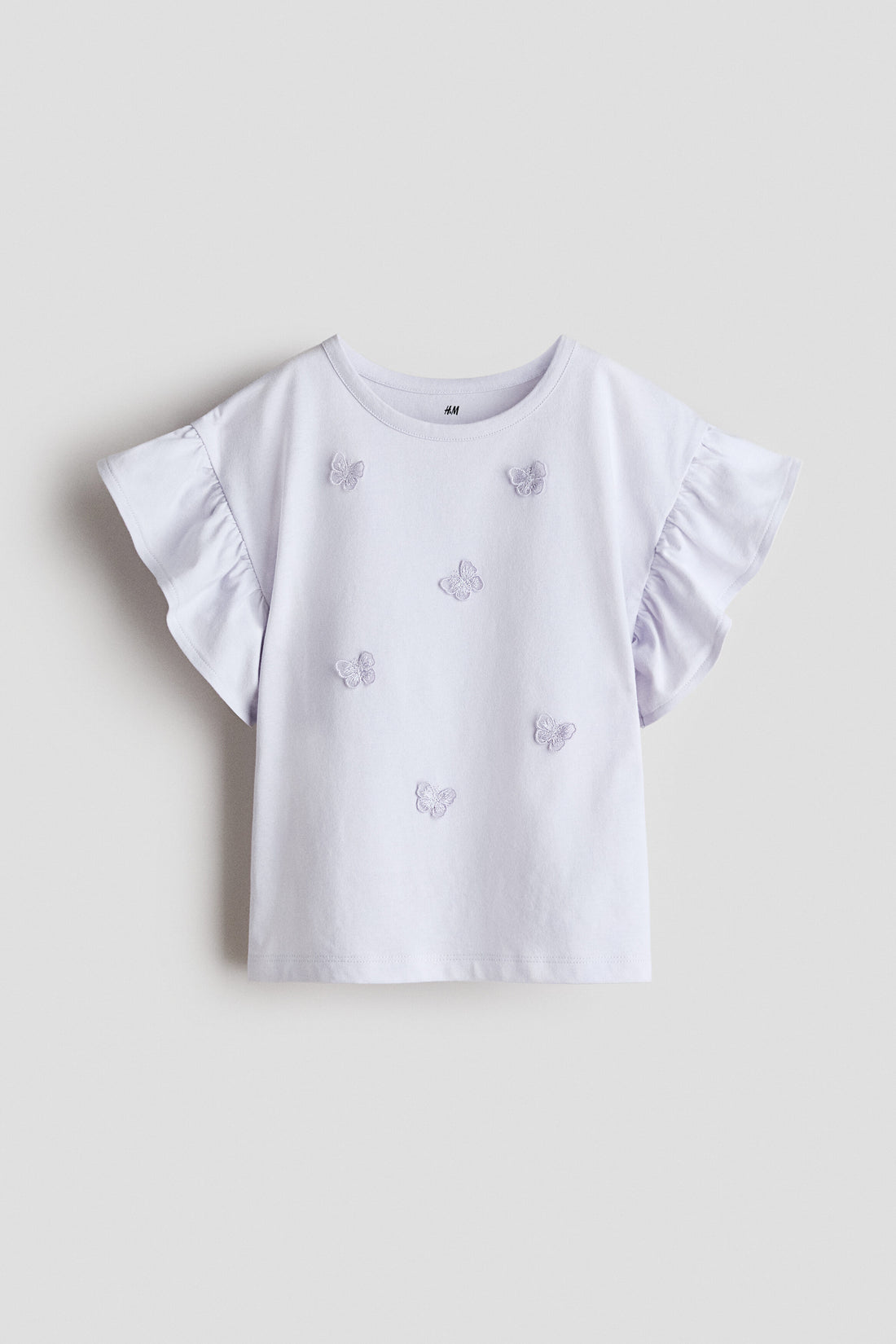 Appliquéd top - Appliqued Top Lilac Butterflies / 8-10 Years