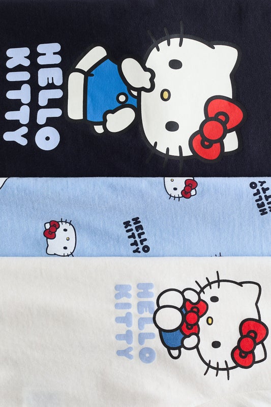 3-pack printed jersey tops