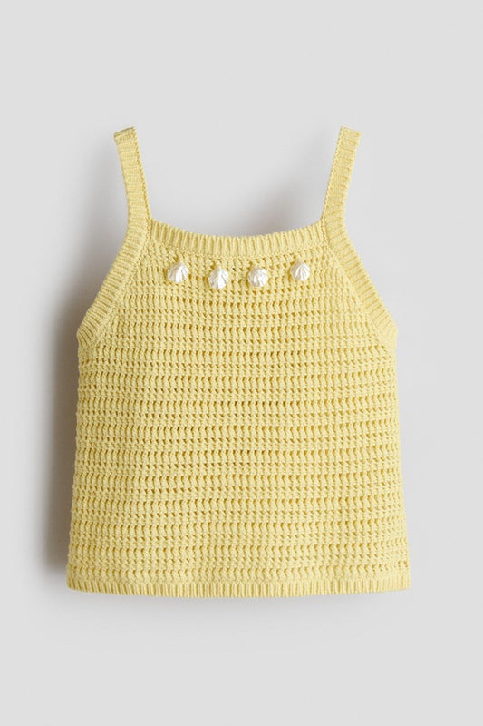 Embellished strappy top