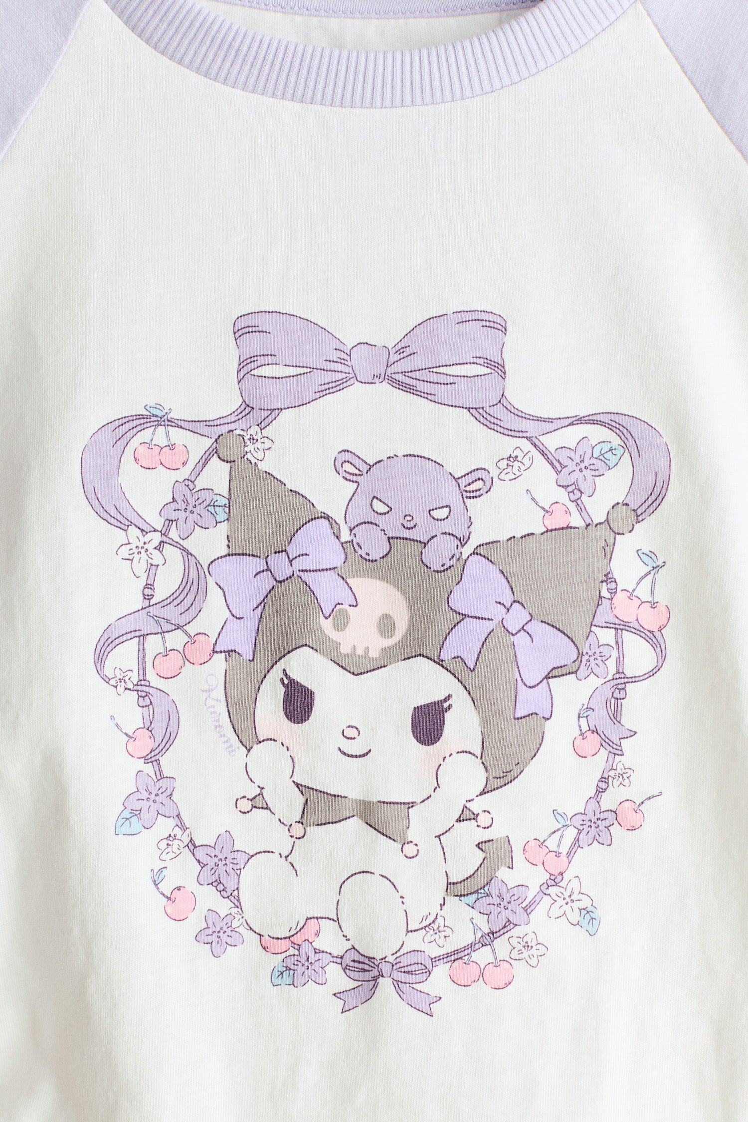 Long-sleeved printed top