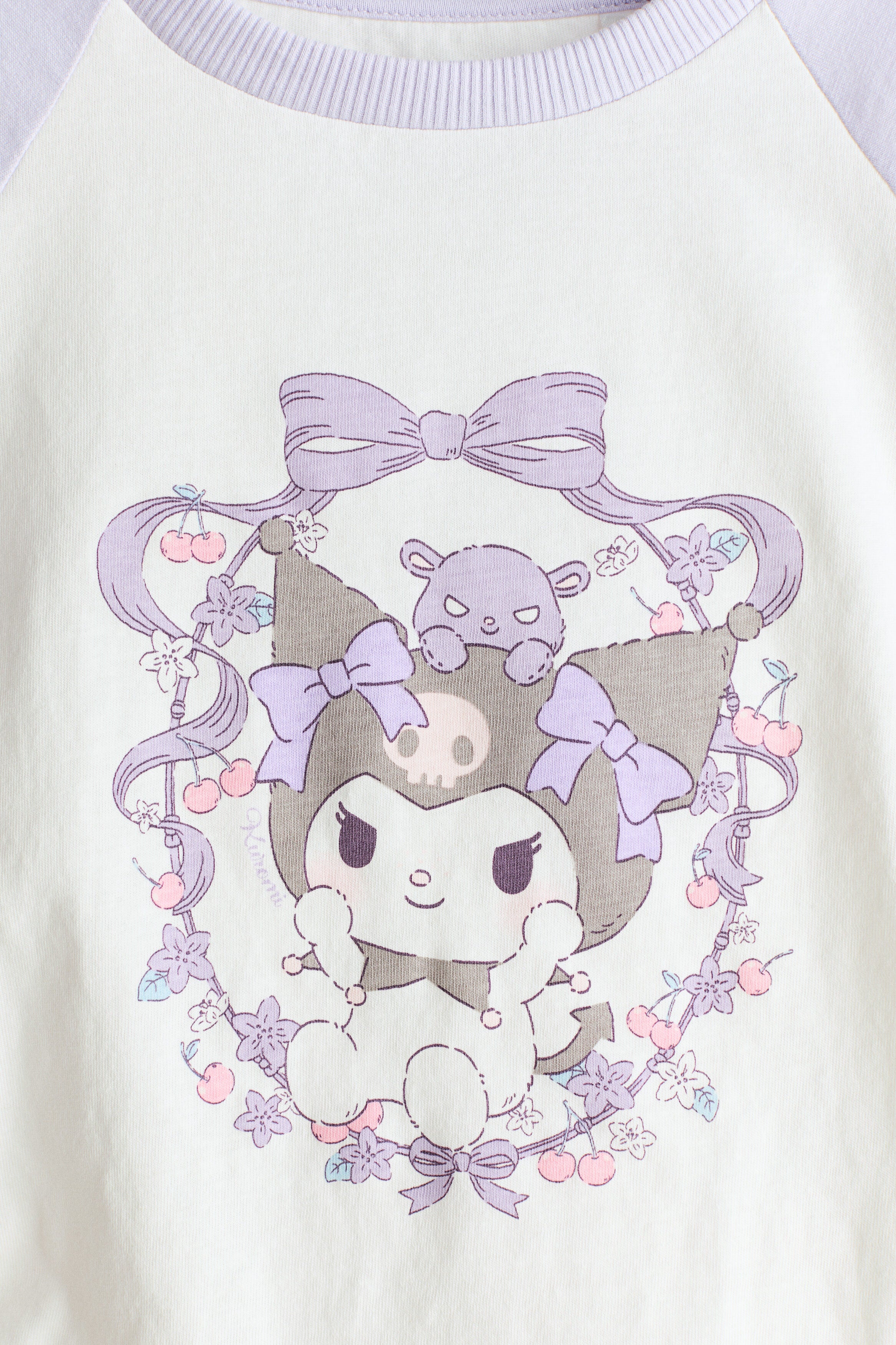 Long-sleeved printed top