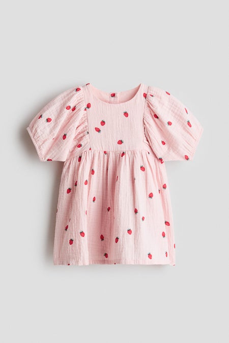 Seersucker cotton dress