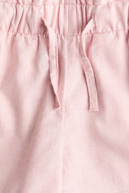 Linen-blend shorts