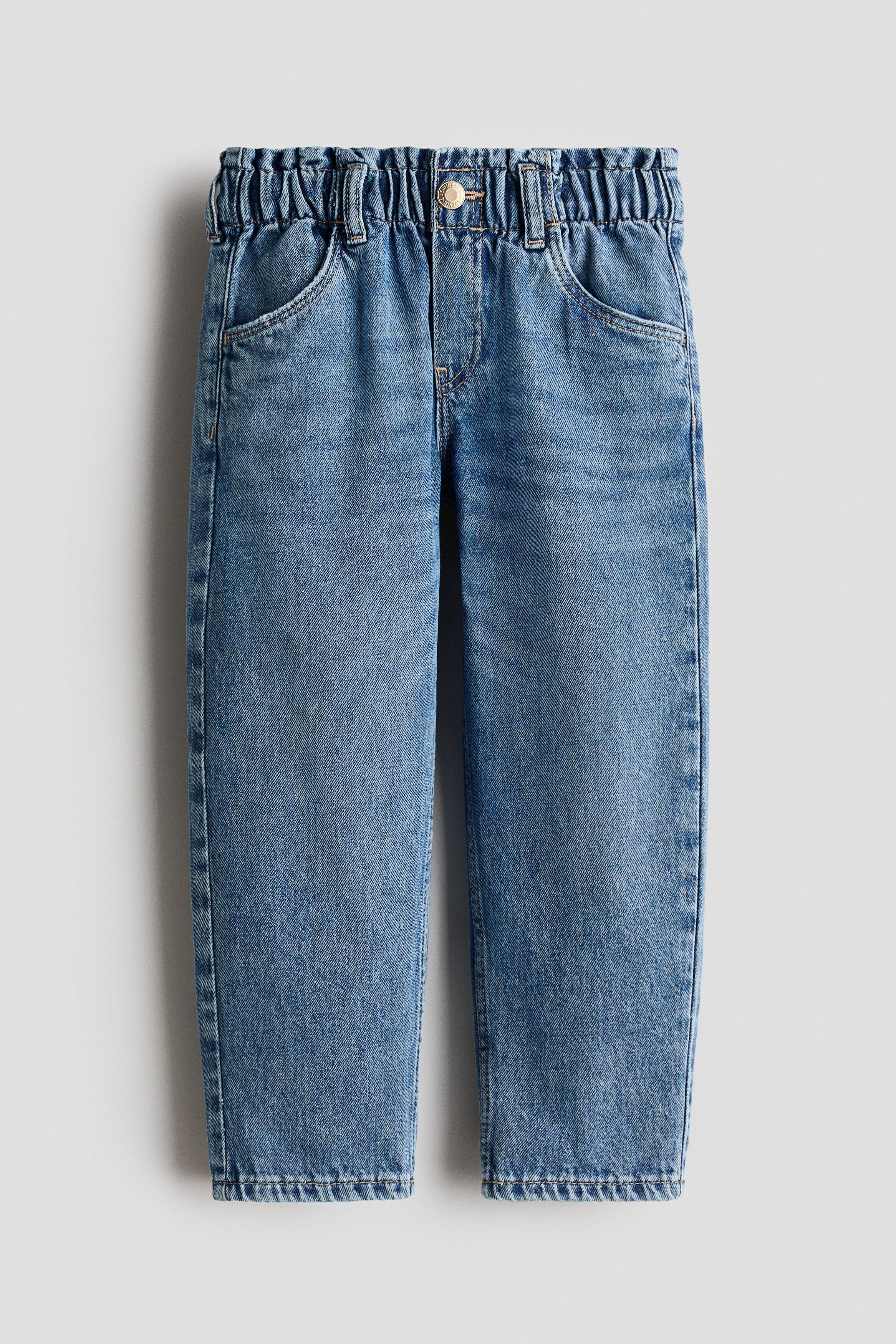 Relaxed paperbag jeans - Blue 0 / 9-10 Years