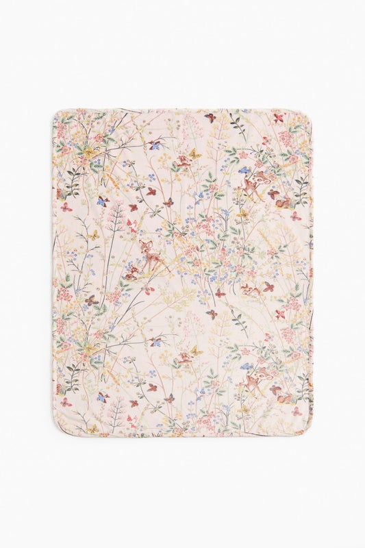 Patterned fleece baby blanket