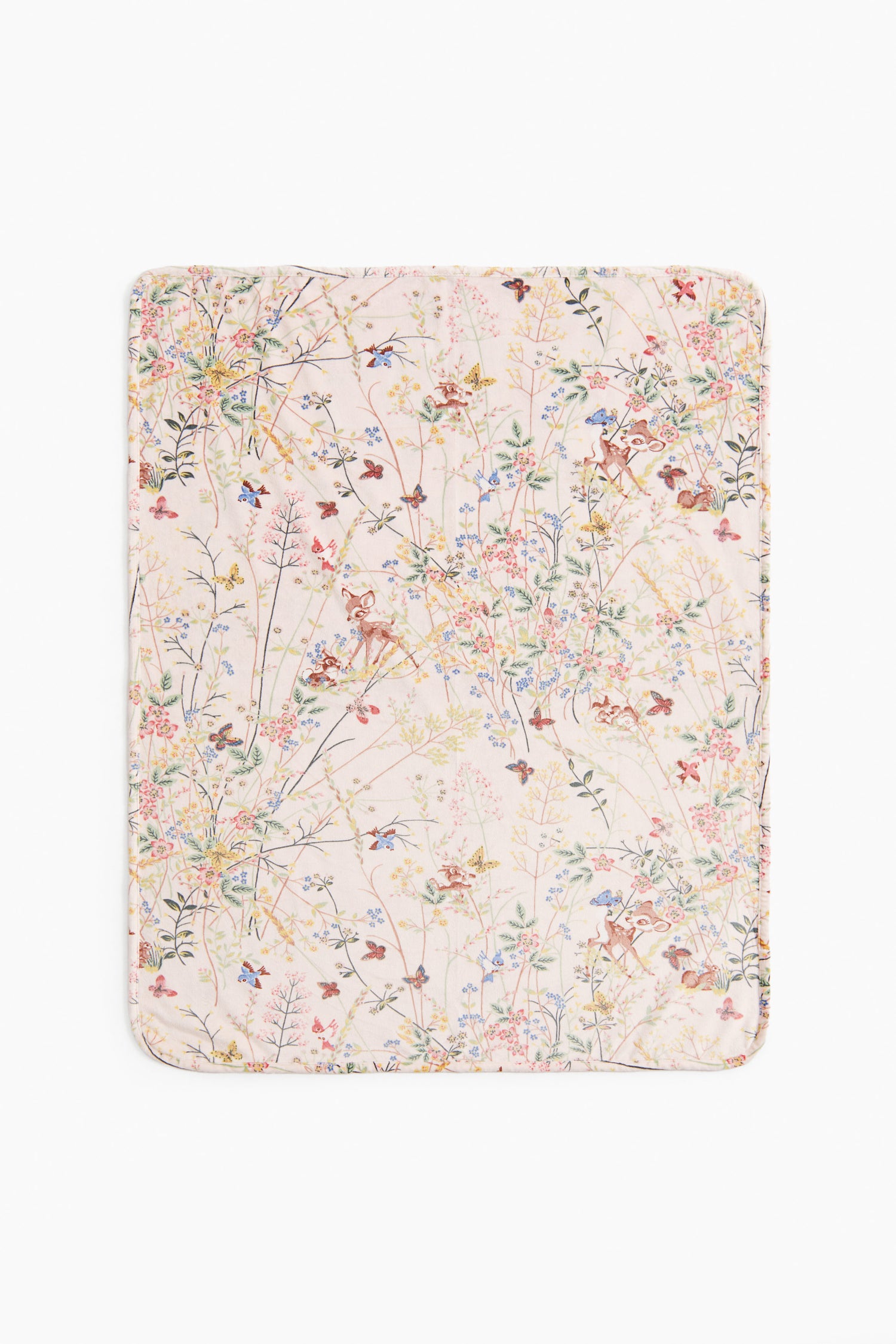 Patterned fleece baby blanket