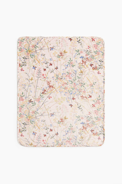 Patterned fleece baby blanket