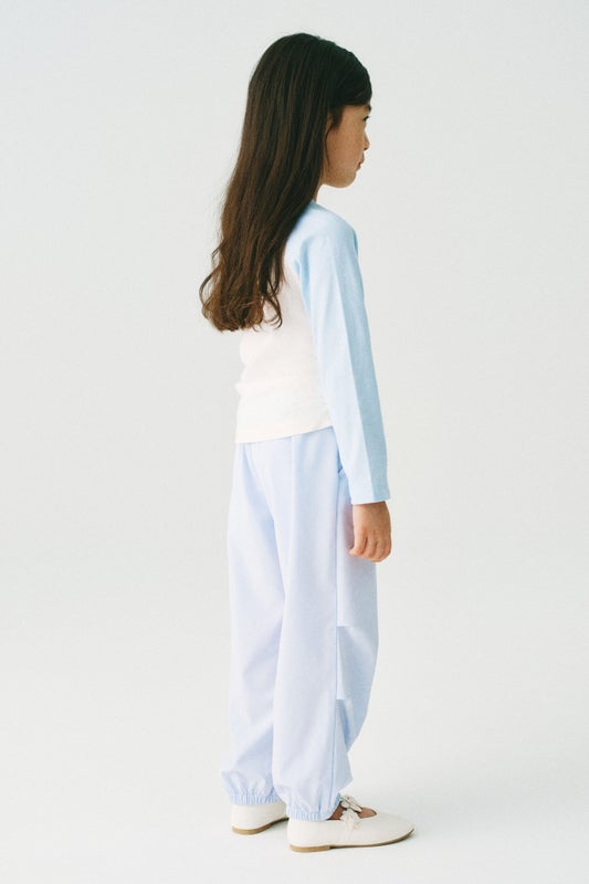 Long-sleeved printed top