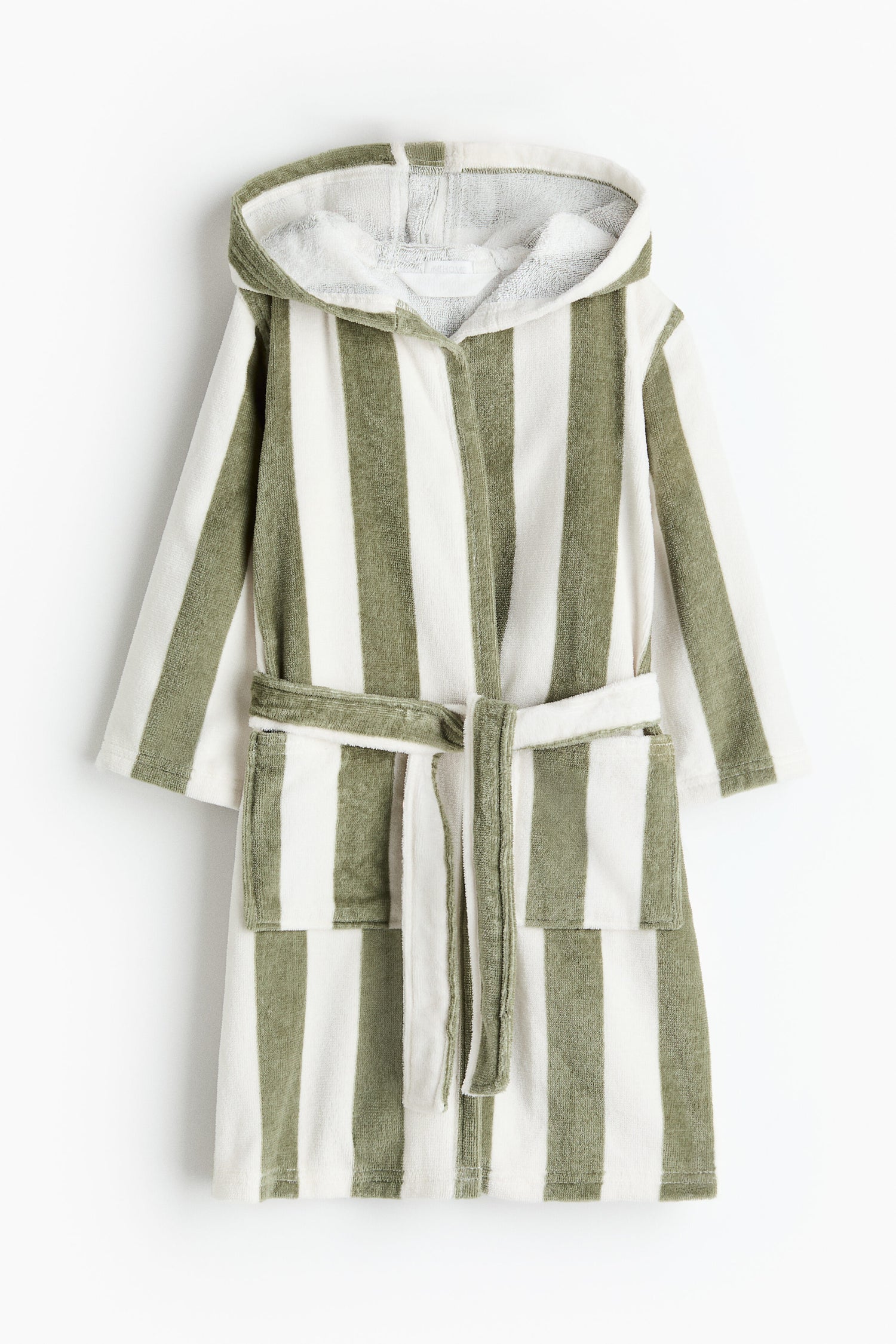 Cotton terry dressing gown