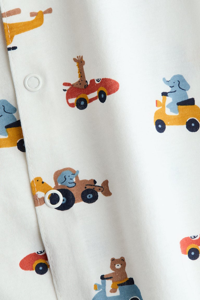 Short cotton sleepsuit Image 2 of 2