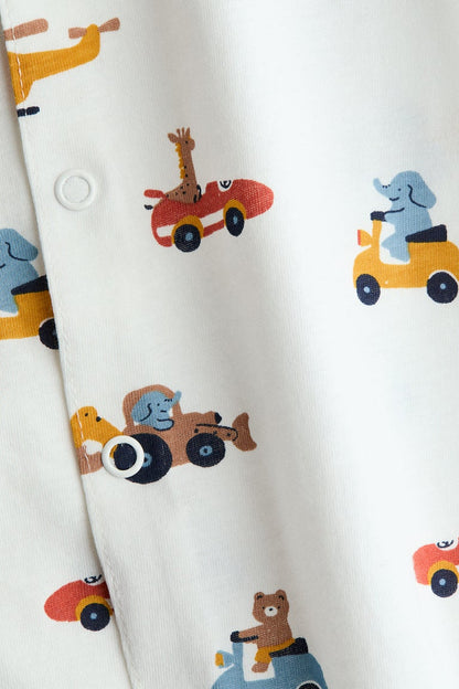 Short cotton sleepsuit Image 2 of 2