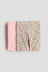 2-pack cotton cycling shorts - Light Beige Leopard Print / 1.5-2 Years