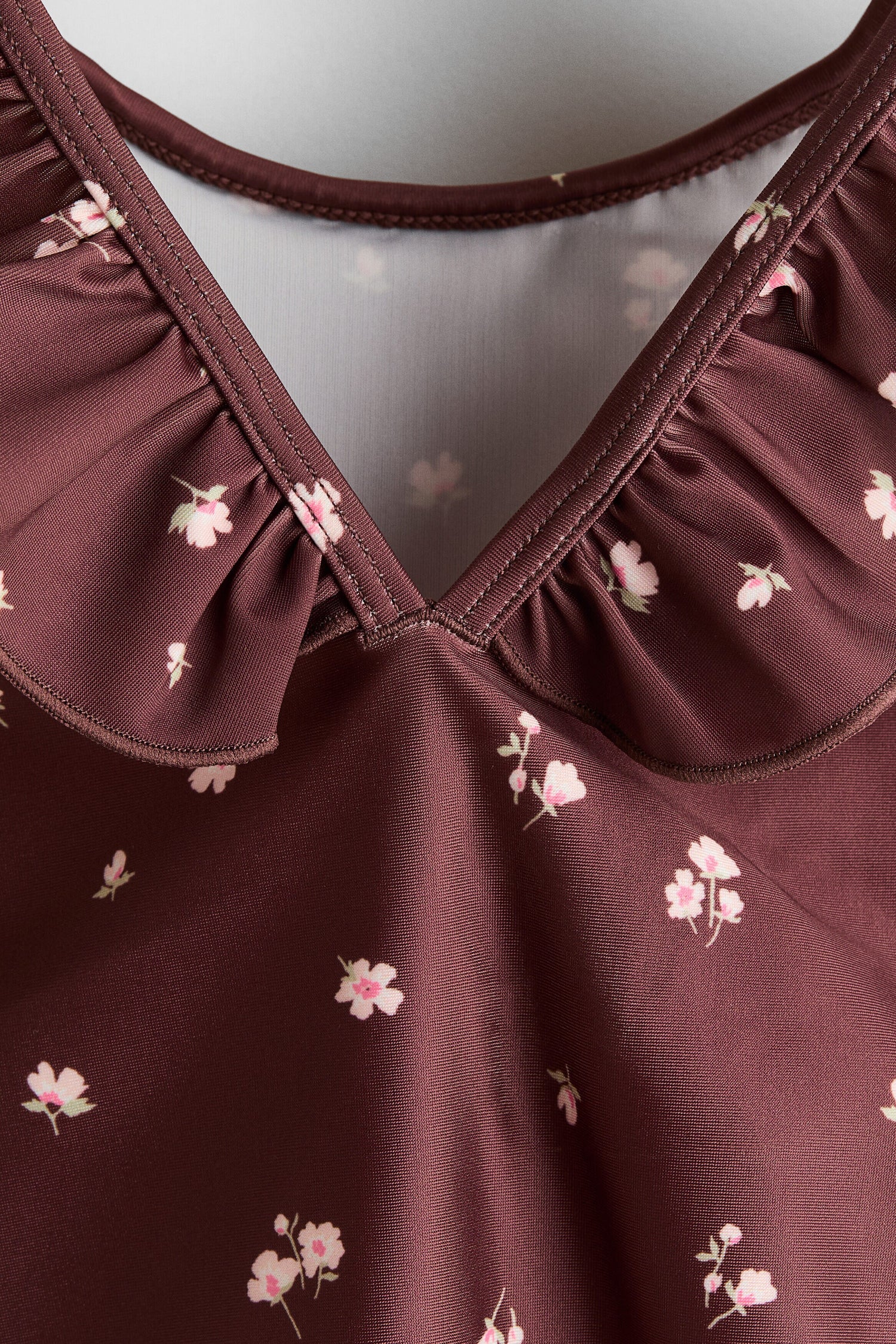 Frill-trimmed swimsuit