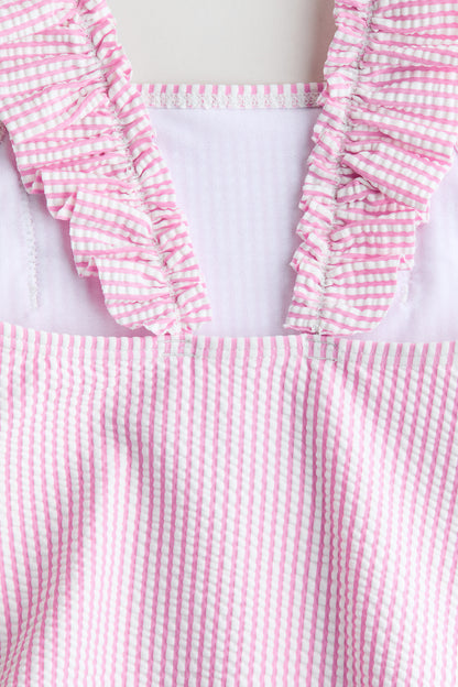 Frill-trimmed swimsuit