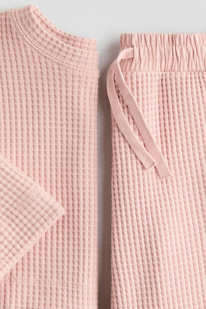 2-piece waffled jersey set