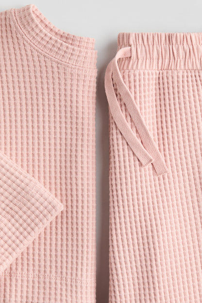 2-piece waffled jersey set