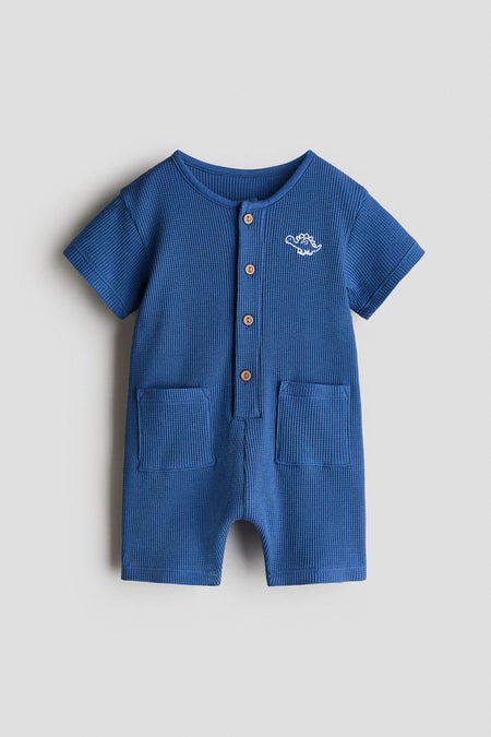 Short cotton romper suit