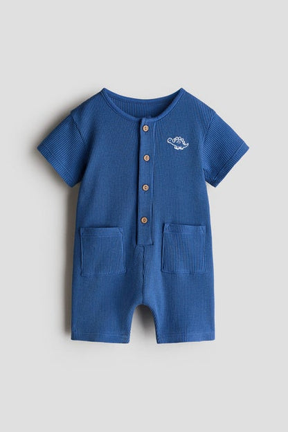 Short cotton romper suit