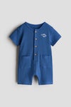Short cotton romper suit
