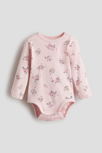 Printed cotton bodysuit