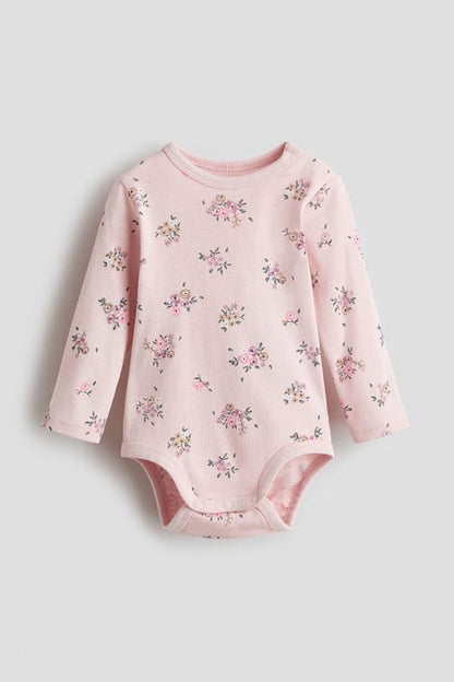 Printed cotton bodysuit
