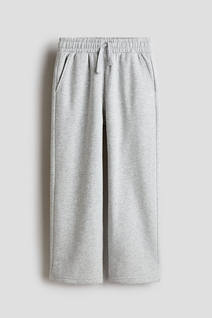 Brushed-inside joggers - Light Grey Marl 3 / 10-11 Years