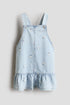 Printed dungaree dress - Light Denim Blue Hello Kitty / 9-10 Years