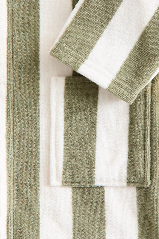 Cotton terry dressing gown