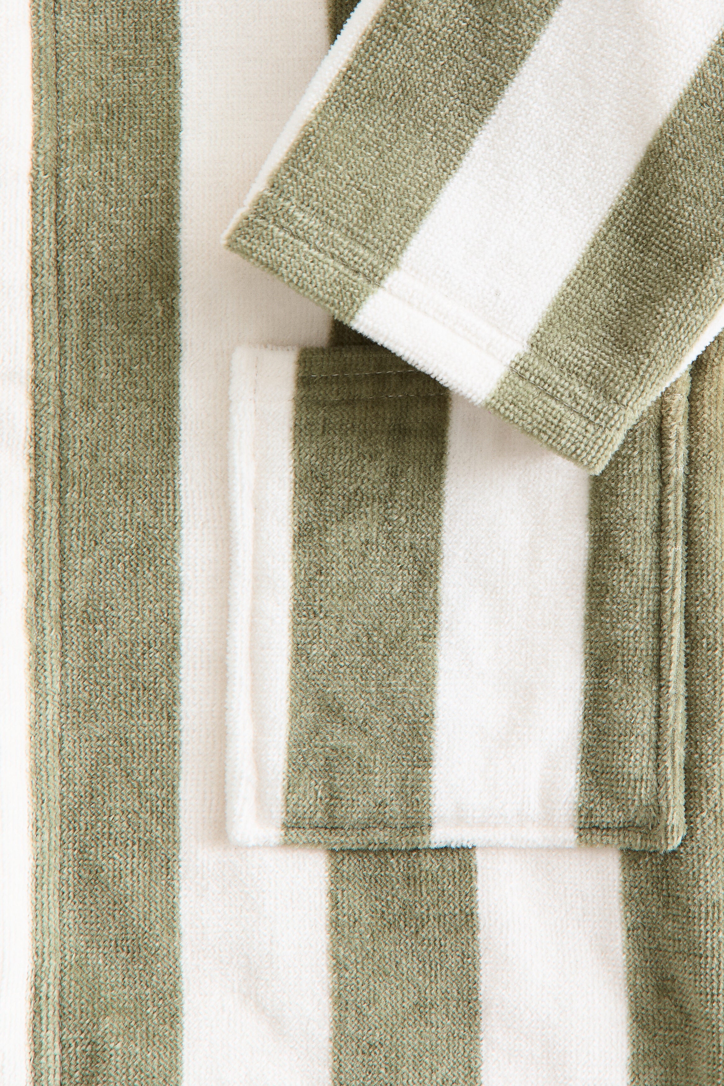 Cotton terry dressing gown