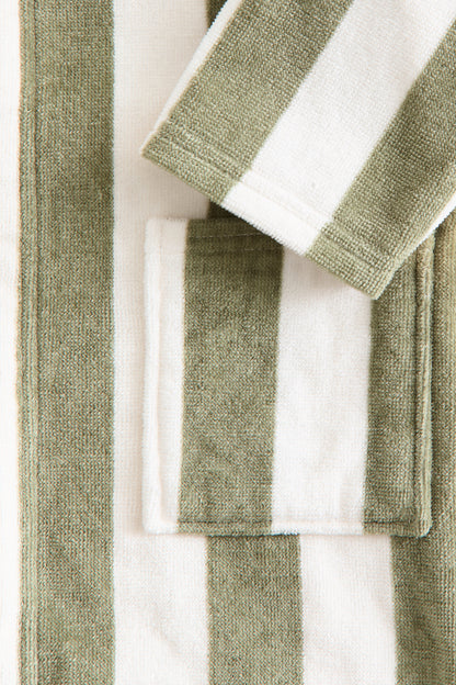 Cotton terry dressing gown