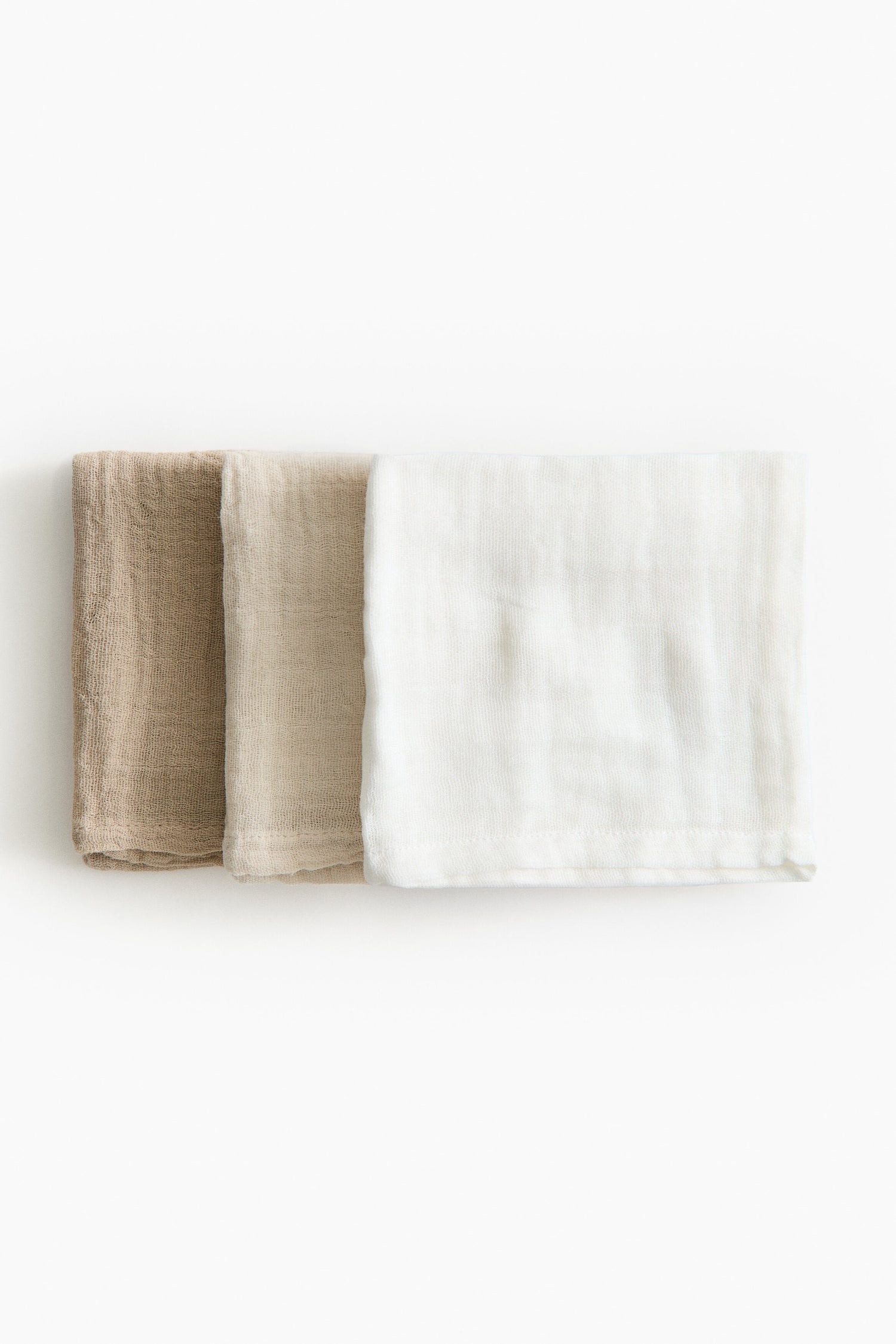 3-pack muslin comfort blankets