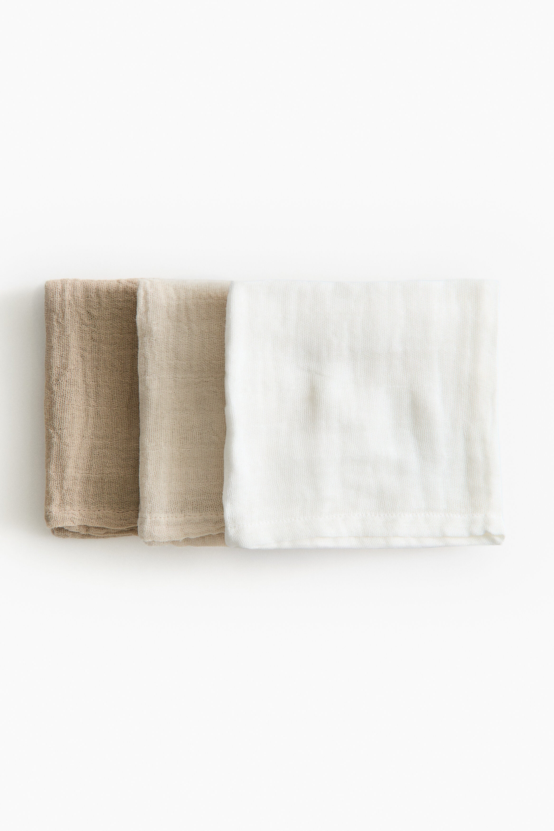 3-pack muslin comfort blankets