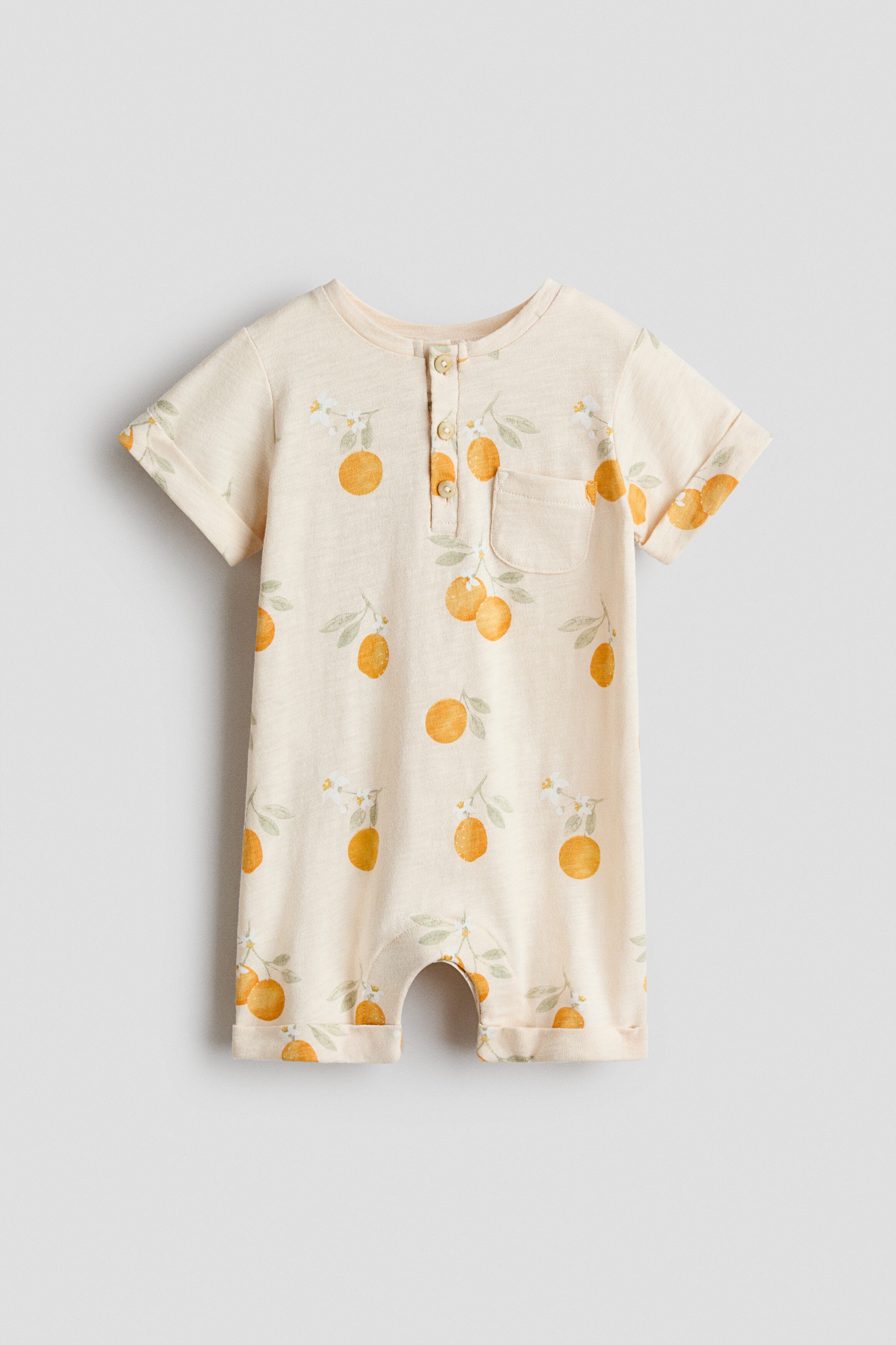 Printed cotton romper suit - 2Y