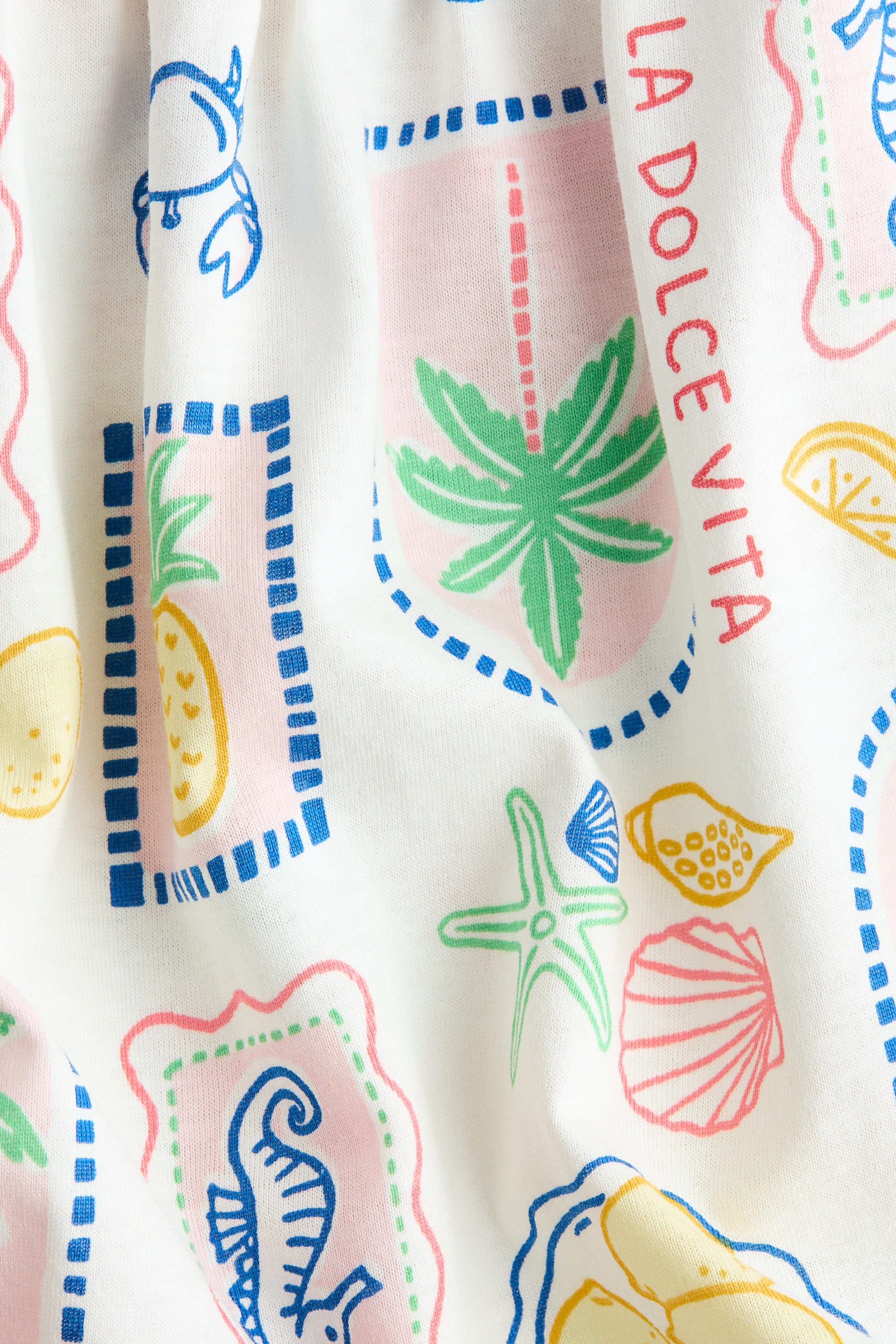 Patterned cotton dress